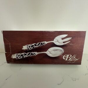 Belk silver plated serving fork and spoon